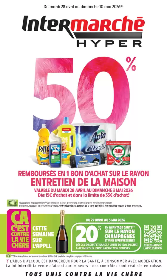 Catalogue Intermarché Hyper à  | GEN MAI 1 + CAHIER REGION | 2026-04-28T00:00:00.000Z - 2026-05-10T00:00:00.000Z