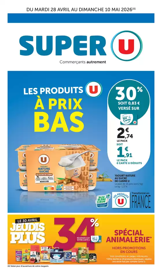 Catalogue Super U | Catalogue SUPER U | 2026-04-28T00:00:00.000Z - 2026-05-10T00:00:00.000Z