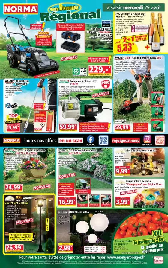 Catalogue Norma | Votre Discounter Régional | 2026-04-29T00:00:00.000Z - 2026-05-05T00:00:00.000Z