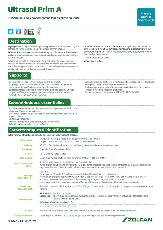 Catalogue Zolpan | Ultrasol Prim A fiche technique | 2026-04-22T00:00:00.000Z - 2026-05-22T00:00:00.000Z