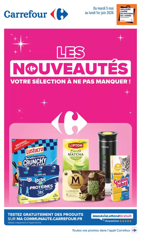 Catalogue Carrefour à Vic-la-Gardiole | LES NOUVEAUTÉS DE MAI | 2026-05-05T00:00:00.000Z - 2026-06-01T00:00:00.000Z