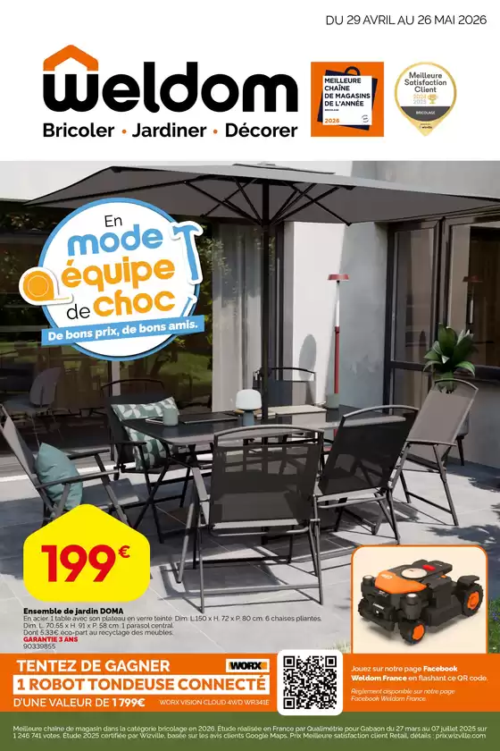 Catalogue Weldom à  | En mode équipe de choc | 2026-04-29T00:00:00.000Z - 2026-05-26T00:00:00.000Z