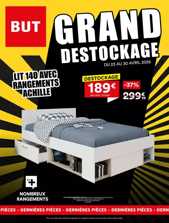 Catalogue BUT | Grand destockage | 2026-04-23T00:00:00.000Z - 2026-04-30T00:00:00.000Z