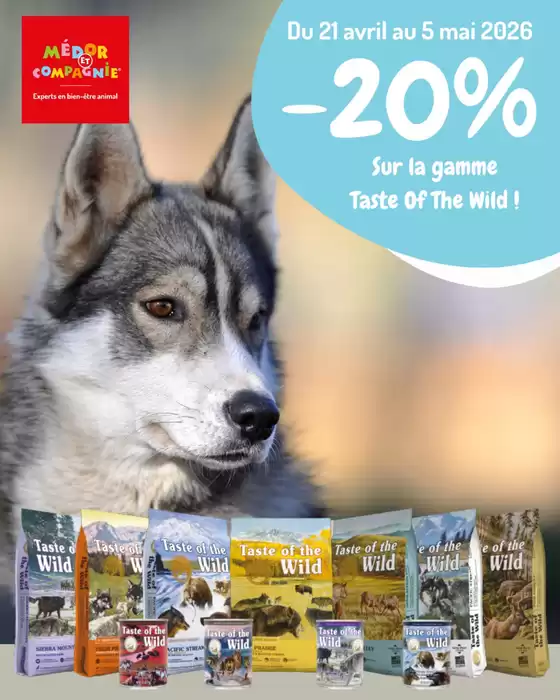 Catalogue Médor et Compagnie à Kermaria-Sulard | Offrez le meilleur de la nature à votre chien ! | 2026-04-24T00:00:00.000Z - 2026-05-05T00:00:00.000Z