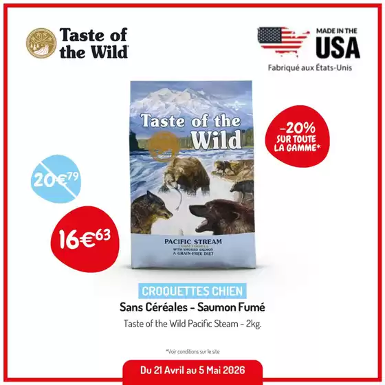 Catalogue Médor et Compagnie à Kermaria-Sulard | Taste of the Wild | 2026-04-24T00:00:00.000Z - 2026-05-05T00:00:00.000Z