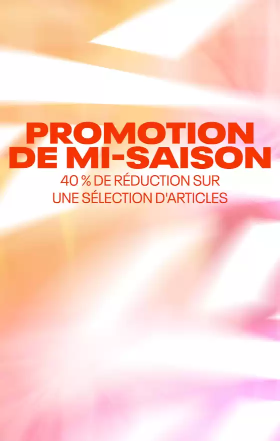 Catalogue Reebok | MI-SAISON - 40 % DE RÉDUCTION SUR UNE SÉLECTION D'ARTICLES | 2026-04-24T00:00:00.000Z - 2026-05-17T00:00:00.000Z