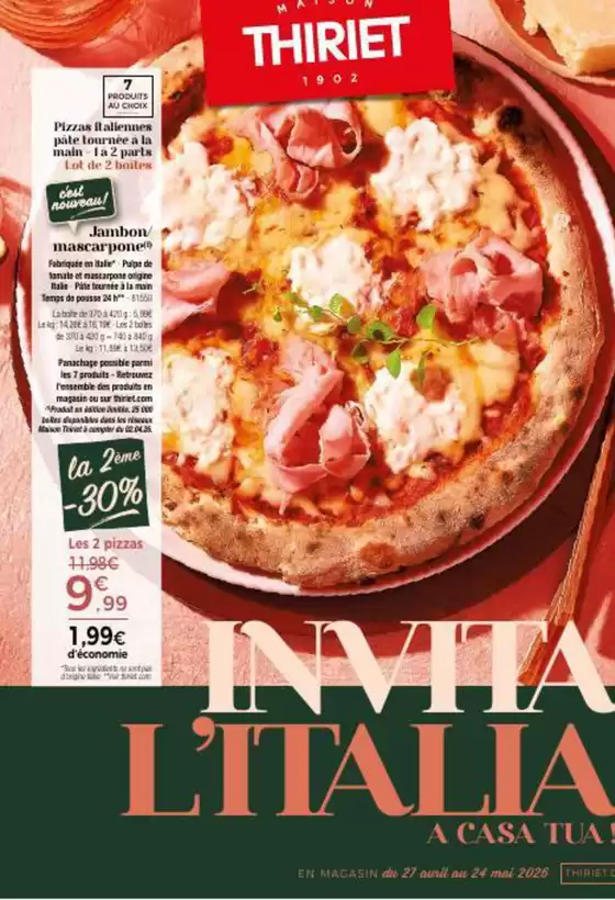 Catalogue Maison Thiriet à  | Invita l'Italia | 2026-04-27T00:00:00.000Z - 2026-05-24T00:00:00.000Z