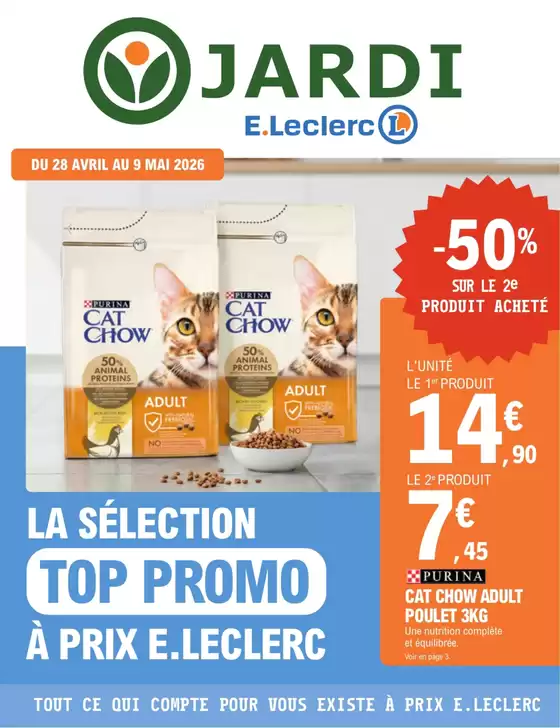 Catalogue E.Leclerc Jardi | TRAFIC ANIMALERIE 4 | 2026-04-27T00:00:00.000Z - 2026-05-09T00:00:00.000Z