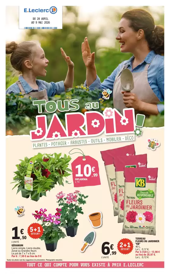 Catalogue E.Leclerc | TOUS AU JARDIN | 2026-04-28T00:00:00.000Z - 2026-05-09T00:00:00.000Z