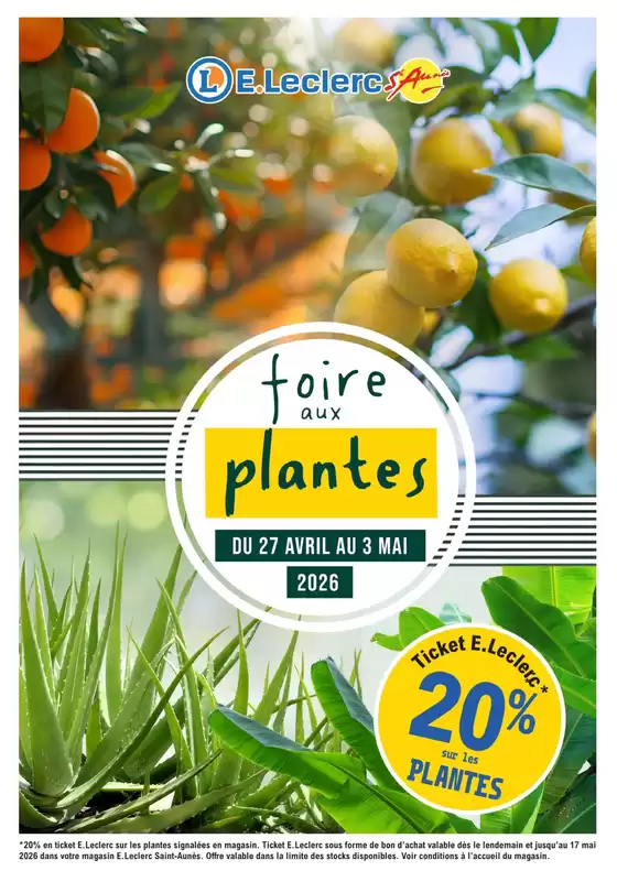 Catalogue E.Leclerc | FOIRE AUX PLANTES | 2026-04-27T00:00:00.000Z - 2026-05-03T00:00:00.000Z
