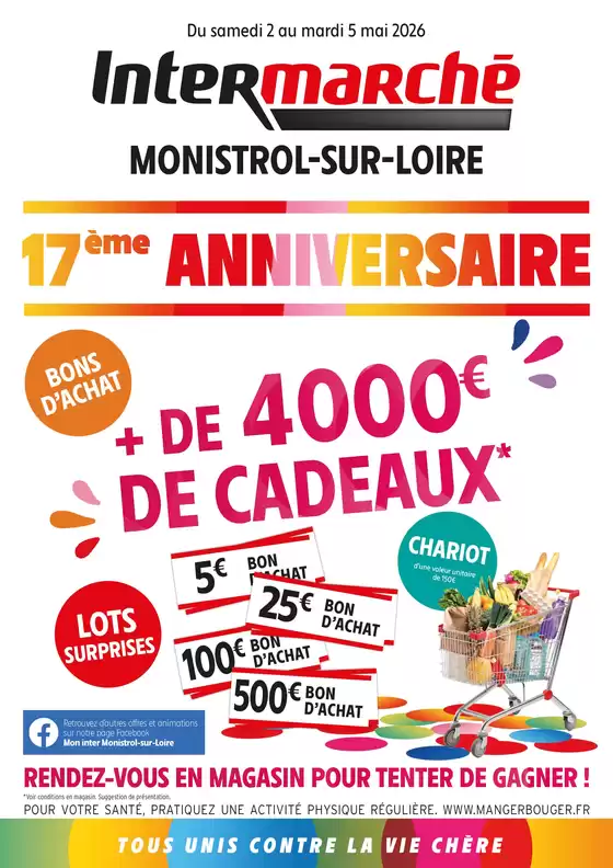 Catalogue Intermarché à Coray | PROS LOCAL - PDV 10437 - MONISTROL-SUR-LOIRE | 2026-04-27T00:00:00.000Z - 2026-05-05T00:00:00.000Z