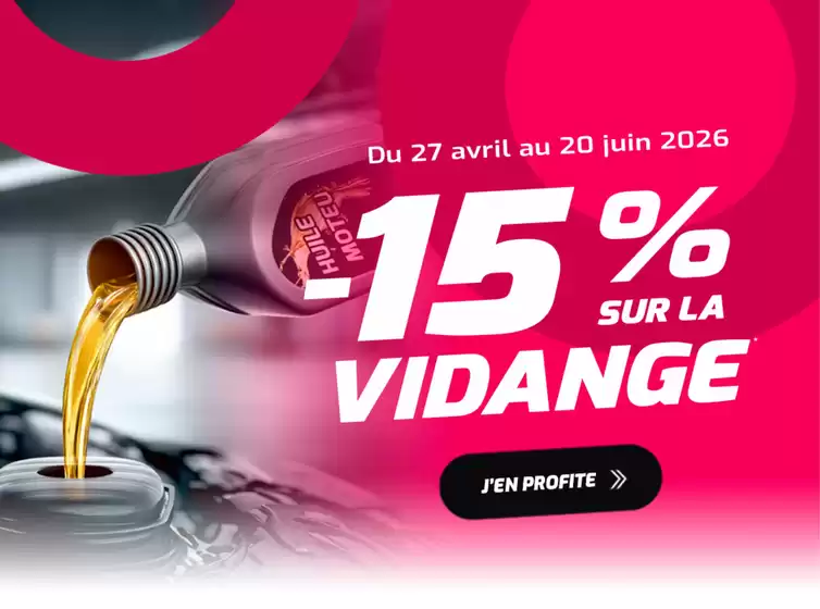 Catalogue Profil Plus à Saint-Sulpice (Tarn) | -15% sur la vidange* ! | 2026-04-27T00:00:00.000Z - 2026-06-20T00:00:00.000Z