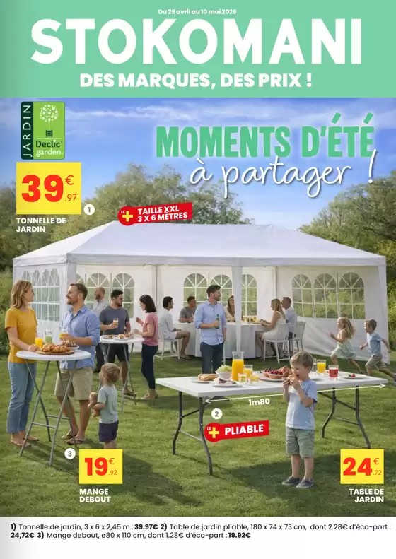 Catalogue Stokomani à Le Tronchet (Ille et Vilaine) | Moments d'été à partager ! | 2026-04-29T00:00:00.000Z - 2026-05-10T00:00:00.000Z