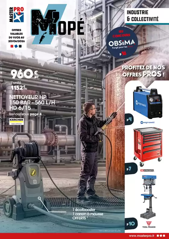 Catalogue Master Pro | Mope industrie juin 2026 | 2026-05-11T00:00:00.000Z - 2026-06-20T00:00:00.000Z