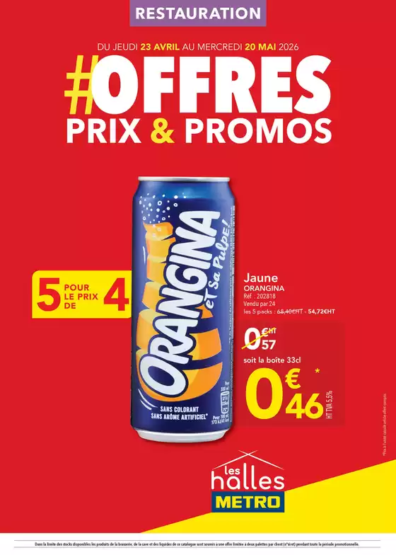 Catalogue Metro | Offres Prix & Promos Restauration | 2026-04-28T00:00:00.000Z - 2026-05-20T00:00:00.000Z