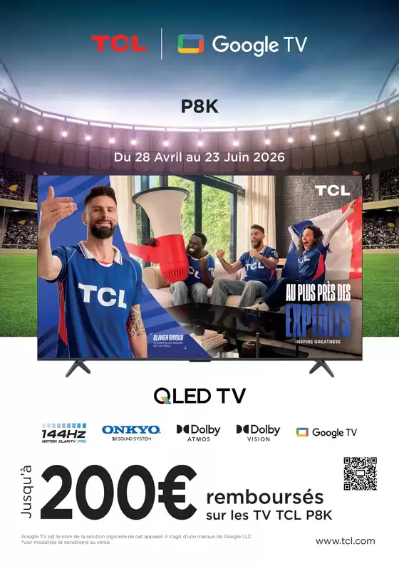 Catalogue Group Digital à Plerguer | TCL Jusqu’à 200€ remboursés | 2026-04-28T00:00:00.000Z - 2026-06-23T00:00:00.000Z