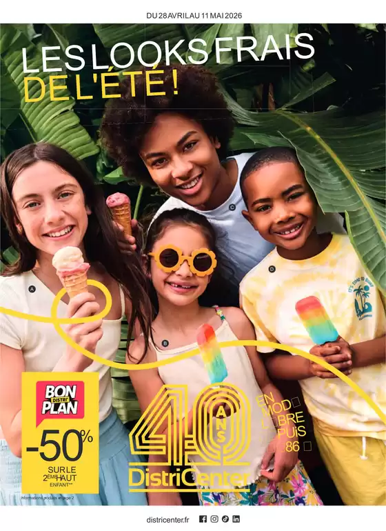 Catalogue DistriCenter | Les looks frais de l'été ! | 2026-04-28T00:00:00.000Z - 2026-05-11T00:00:00.000Z