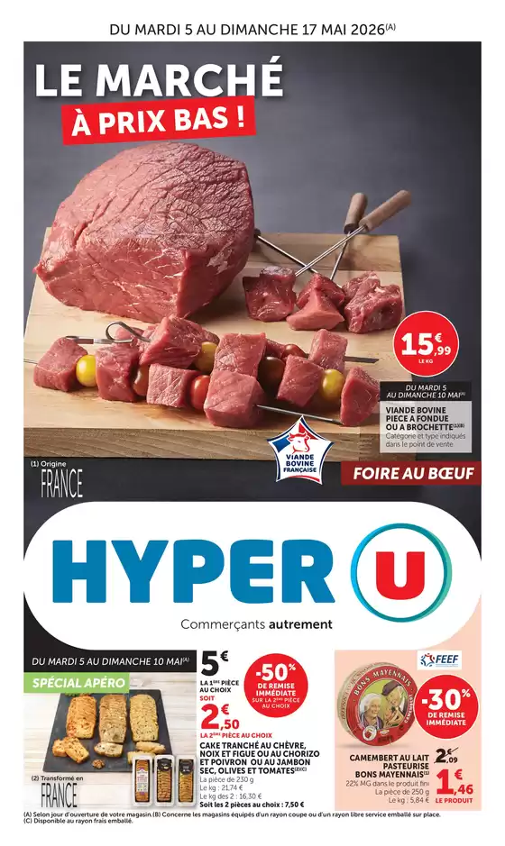 Catalogue Hyper U | Jour de Marché | 2026-05-05T00:00:00.000Z - 2026-05-17T00:00:00.000Z