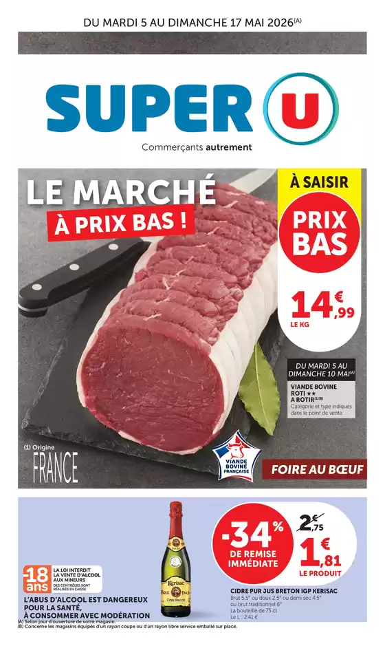 Catalogue Super U | Jour de Marché | 2026-05-05T00:00:00.000Z - 2026-05-17T00:00:00.000Z