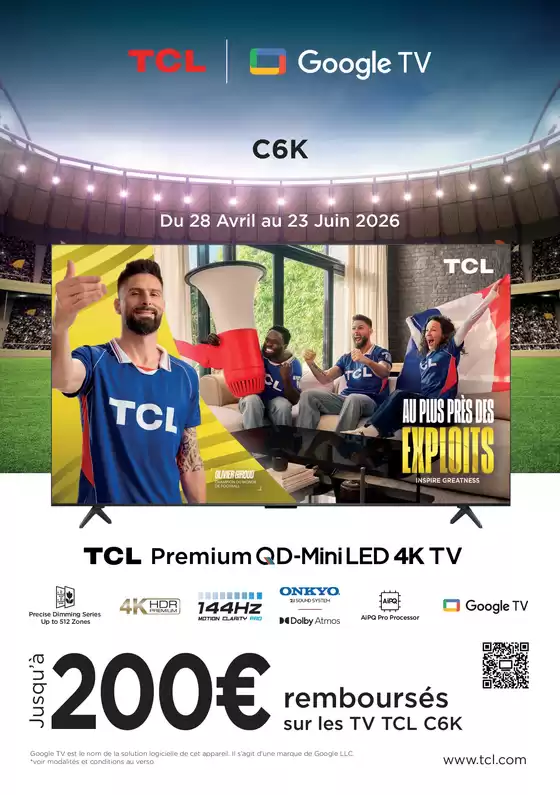 Catalogue LDLC à Chécy | Jusqu'à 200€ remboursés avec TCL | 2026-04-28T00:00:00.000Z - 2026-06-23T00:00:00.000Z