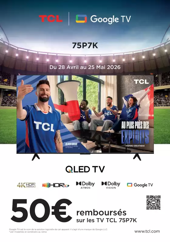 Catalogue LDLC | Jusqu'à 50€ remboursés avec TCL | 2026-04-28T00:00:00.000Z - 2026-05-25T00:00:00.000Z