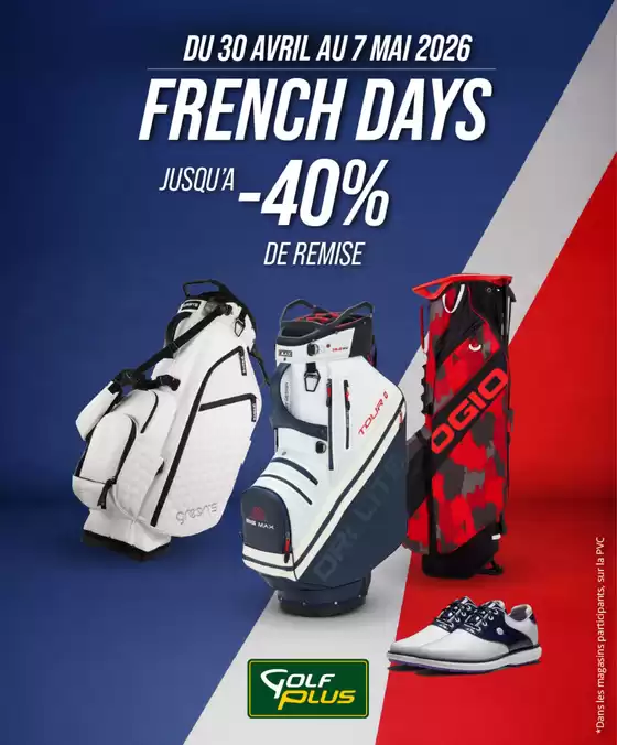 Catalogue Golf Plus à Laxou | FRENCH DAYS | 2026-04-30T00:00:00.000Z - 2026-05-07T00:00:00.000Z
