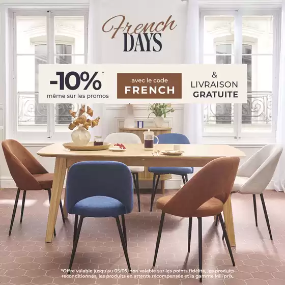 Catalogue Miliboo à Laxou | FRENCH DAYS | 2026-04-30T00:00:00.000Z - 2026-05-05T00:00:00.000Z