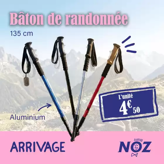 Catalogue Noz | Bâton de randonnée | 2026-04-30T00:00:00.000Z - 2026-05-10T00:00:00.000Z