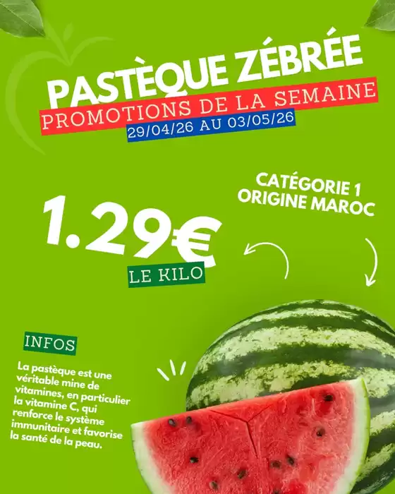 Catalogue marché frais Géant | Promo fraîcheur & saveurs chez Marché Frais ! | 2026-04-30T00:00:00.000Z - 2026-05-03T00:00:00.000Z
