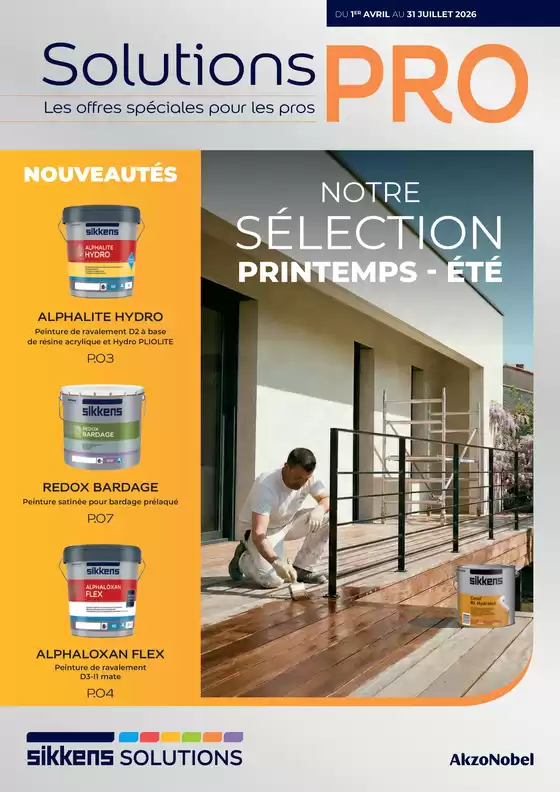 Catalogue Sikkens Solution à Puilboreau | NOTRE SÉLECTION PRINTEMPS - ÉTÉ | 2026-04-30T00:00:00.000Z - 2026-07-31T00:00:00.000Z