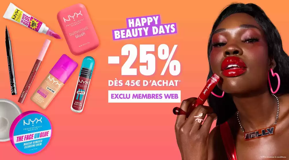 Catalogue NYX Professional Makeup à Beauchamp | Happy Beauty Days | 2026-05-05T00:00:00.000Z - 2026-05-31T00:00:00.000Z