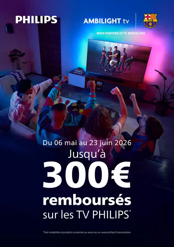 Catalogue Group Digital à Grasse | Jusqu’à 300€ remboursés sur les TV PHILIPS | 2026-05-06T00:00:00.000Z - 2026-06-23T00:00:00.000Z