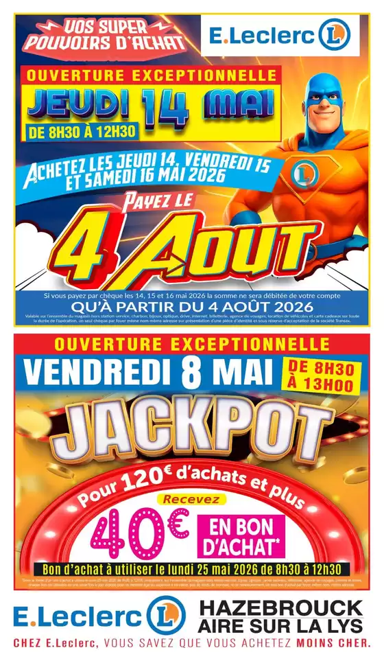 Catalogue E.Leclerc | Tract mag 11 au 17 mai | 2026-05-14T00:00:00.000Z - 2026-08-04T00:00:00.000Z
