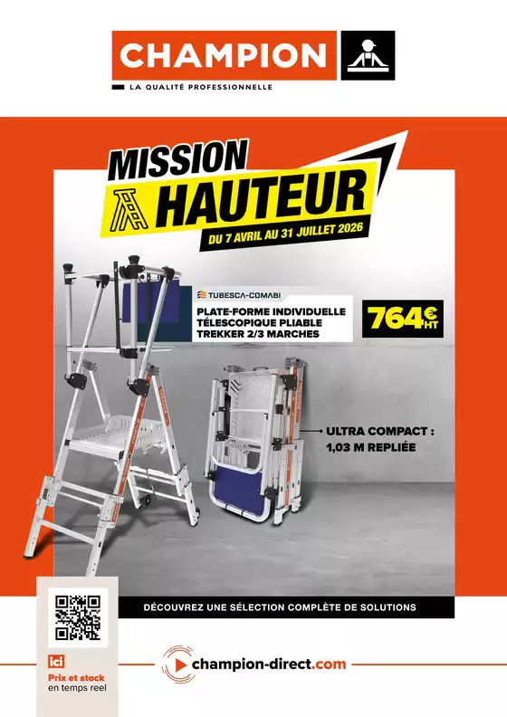 Catalogue Champion Direct à Morosaglia | Mission Hauteur | 2026-05-06T00:00:00.000Z - 2026-07-31T00:00:00.000Z