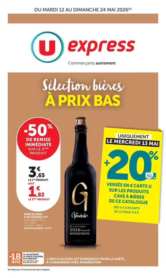 Catalogue U Express à | Catalogue U EXPRESS | 2026-05-12T00:00:00.000Z - 2026-05-24T00:00:00.000Z