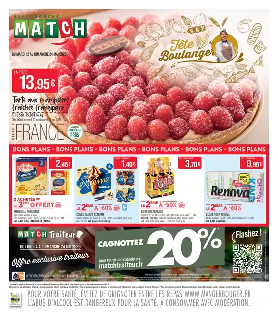 Catalogue Supermarché Match | Fête Boulanger | 2026-05-08T00:00:00.000Z - 2026-05-24T00:00:00.000Z