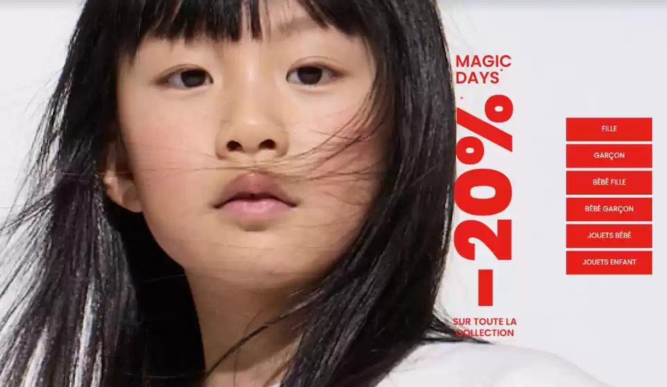 Catalogue Okaïdi | MAGIC DAYS : -20% sur toute la collection  | 2026-05-08T00:00:00.000Z - 2026-05-10T00:00:00.000Z