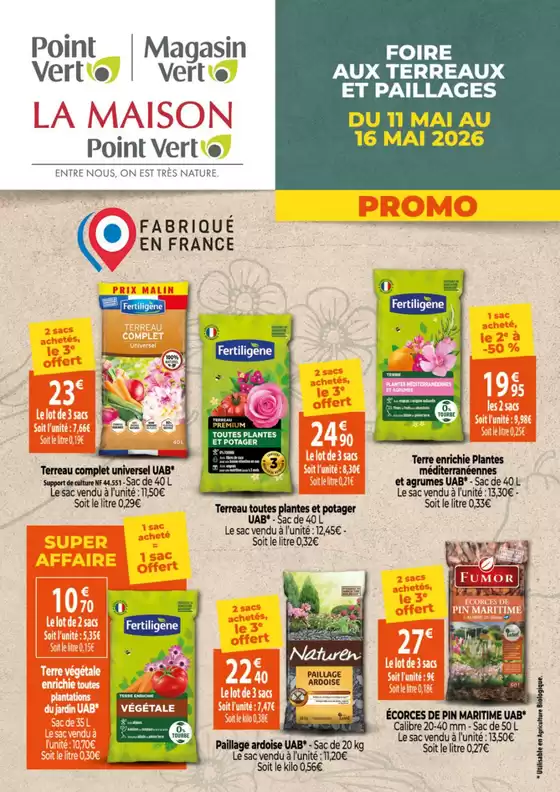 Catalogue Point Vert à Commentry | Meilleures offres pour les acheteurs économes | 2026-05-11T00:00:00.000Z - 2026-05-16T00:00:00.000Z