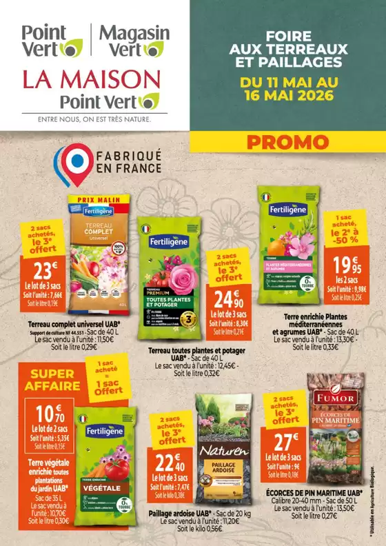 Catalogue Magasin Vert à | Meilleures offres pour les acheteurs économes | 2026-05-11T00:00:00.000Z - 2026-05-16T00:00:00.000Z