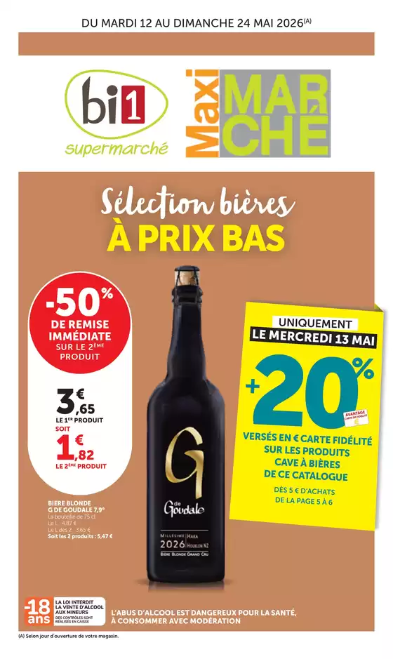 Catalogue Maximarché | Sélection bières À PRIX BAS | 2026-05-12T00:00:00.000Z - 2026-05-24T00:00:00.000Z