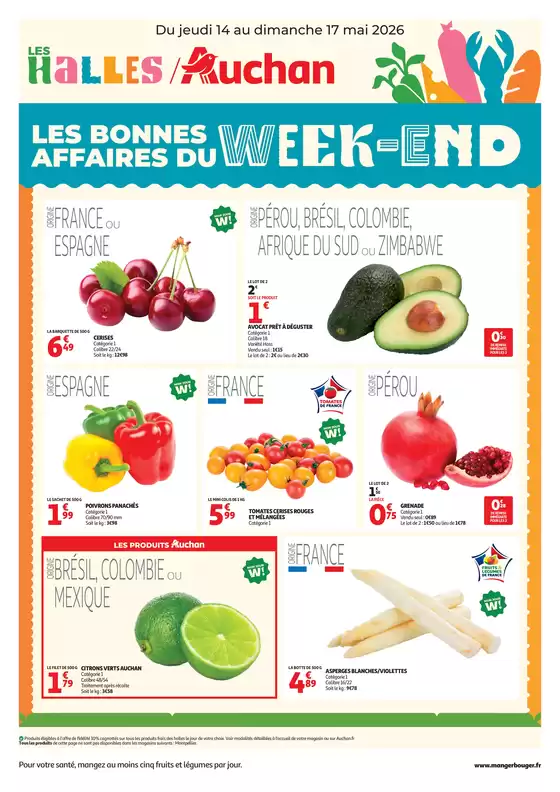Catalogue Auchan Hypermarché à Bougé-Chambalud | Les bons plans du week-end dans votre hyper ! | 2026-05-14T00:00:00.000Z - 2026-05-17T00:00:00.000Z