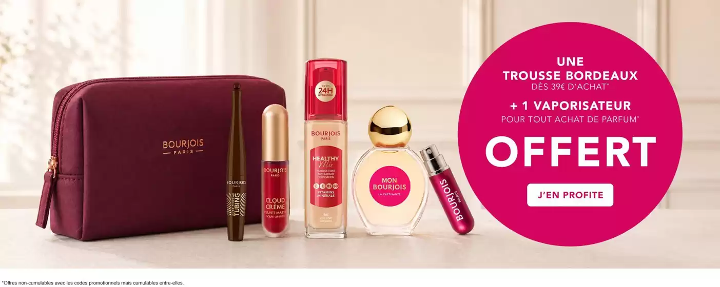 Catalogue Bourjois | Vos cadeaux dès 39€ d'achat! | 2026-05-13T00:00:00.000Z - 2026-06-09T00:00:00.000Z