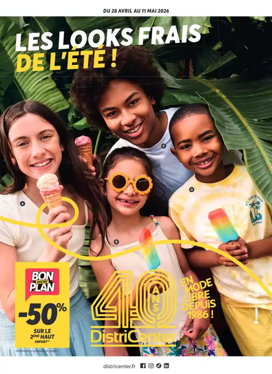Catalogue DistriCenter à Peisey-Nancroix | Les looks frais de l'été ! | 2026-05-14T00:00:00.000Z - 2026-05-17T00:00:00.000Z
