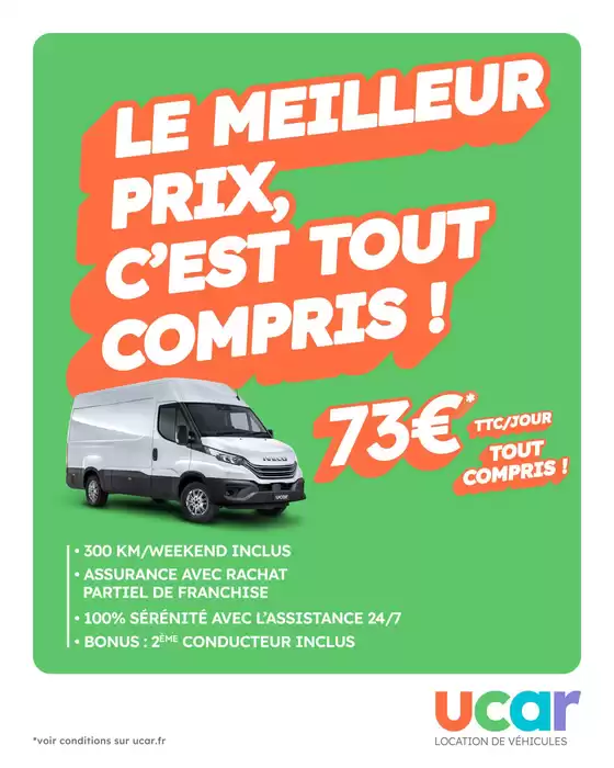 Catalogue Ucar | Le meilleur prix, c'est tout compris ! | 2026-05-14T00:00:00.000Z - 2026-05-31T00:00:00.000Z