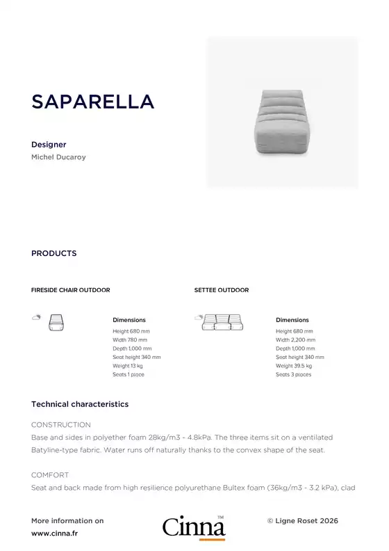 Catalogue Cinna | SAPARELLA | 2026-05-14T00:00:00.000Z - 2026-05-31T00:00:00.000Z