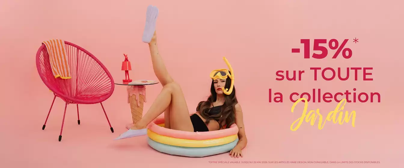 Catalogue KARE à Veneux-les-Sablons | Mobilier de jardin design | 2026-05-14T00:00:00.000Z - 2026-05-31T00:00:00.000Z