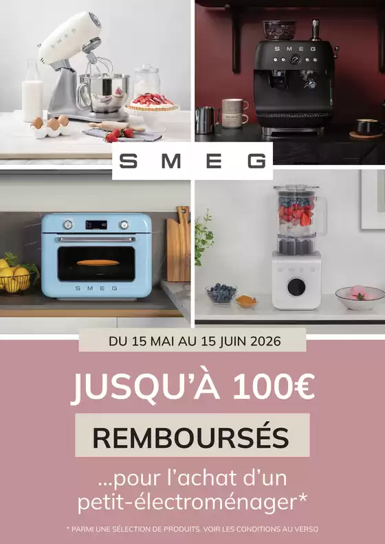 Catalogue Pulsat | Smeg Jusqu'à 100€ remboursés | 2026-05-15T00:00:00.000Z - 2026-06-15T00:00:00.000Z