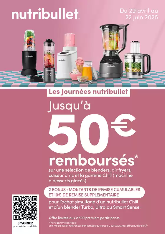 Catalogue Cuisine Plaisir | Les Journées nutribullet | 2026-05-15T00:00:00.000Z - 2026-06-22T00:00:00.000Z