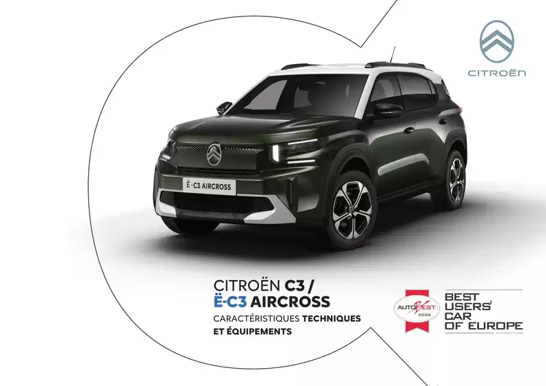 Catalogue Citroën à Champdôtre | ë-C3 Aircross | 2026-05-18T00:00:00.000Z - 2026-05-31T00:00:00.000Z