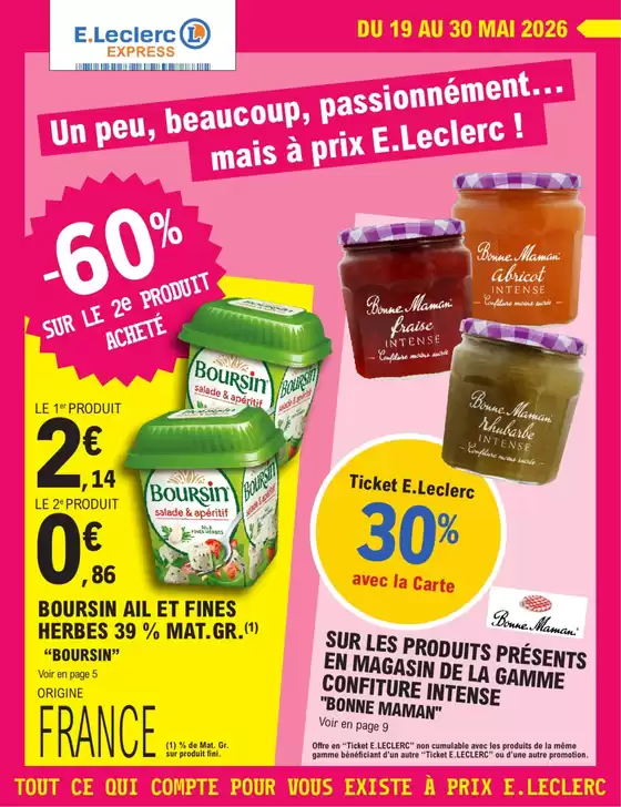 Catalogue E.Leclerc Express | DEPENSER MOINS 10 - FETE DES MERES - EXPRESS | 2026-05-19T00:00:00.000Z - 2026-05-30T00:00:00.000Z